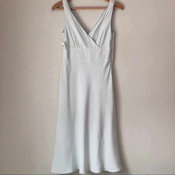 J. Crew Dresses & Skirts - J. Crew Silver Silk Tricotine Dress Size 2 NWT